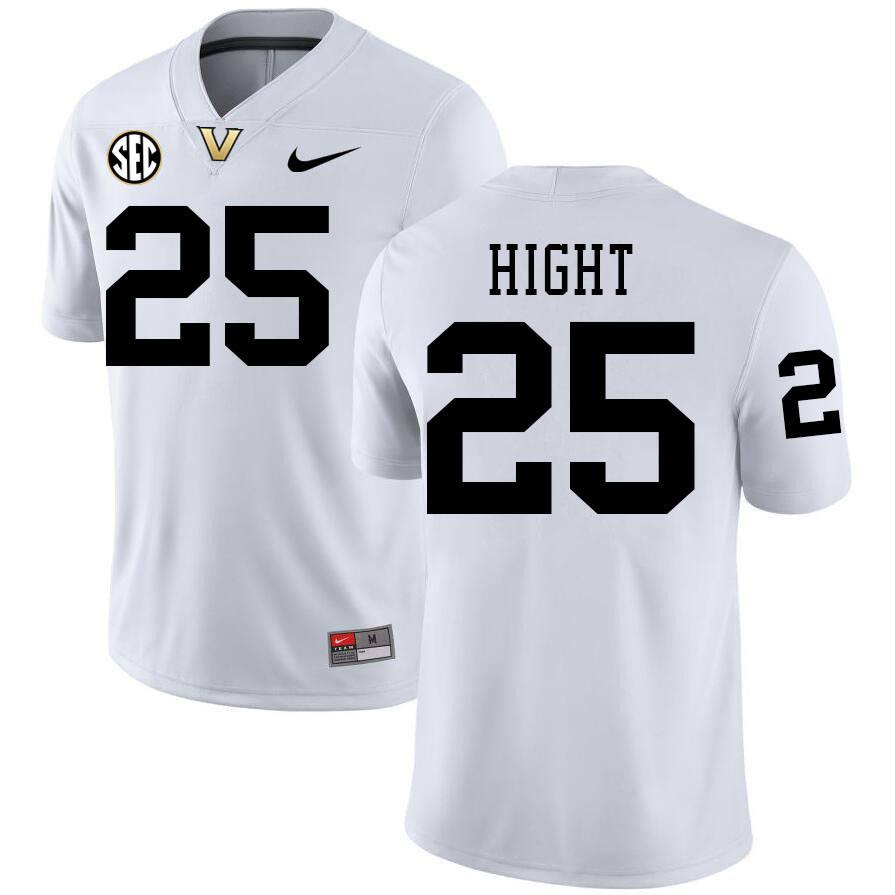 Martel Hight Jersey,Vanderbilt Commodores #25 Martel Hight Football Jersey,Uniforms-White